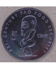 Острова Кука 5 центов 2000 FAO. Божество. Тангароа. UNC арт. 2987-00006
